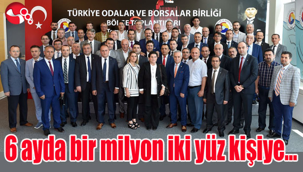 6 ayda bir milyon iki yüz kişiye...