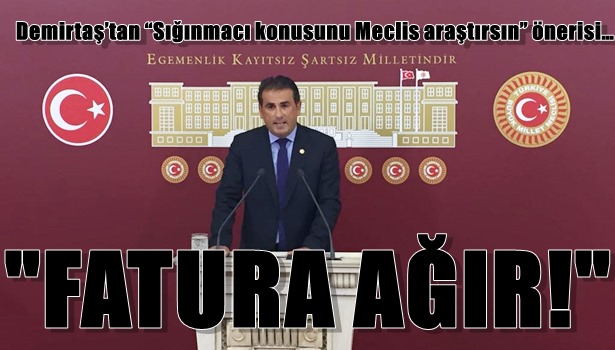 Demirtaş'tan "Sığınmacı konusunu Meclis araştırsın" önerisi...