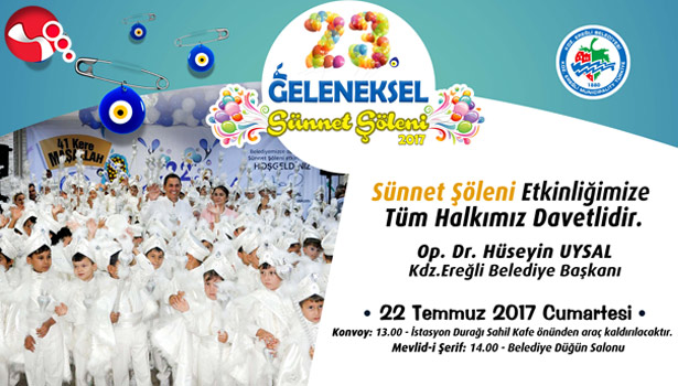 23.GELENEKSEL TOPLU SÜNNET ŞÖLENİ YAPILACAK