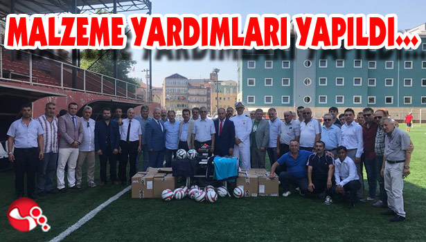 MALZEME YARDIMLARI YAPILDI...