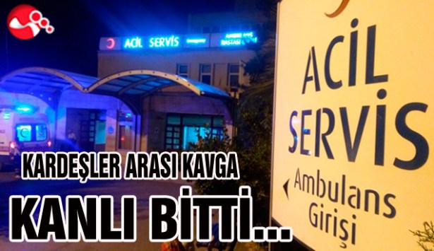 KARDEŞLER ARASI KAVGA KANLI BİTTİ...