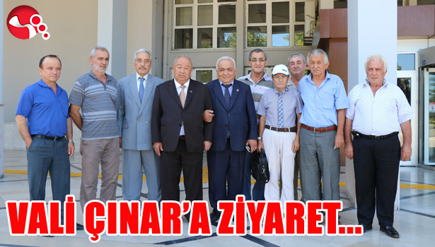 EMEKLİLERDEN VALİ ÇINAR'A ZİYARET...