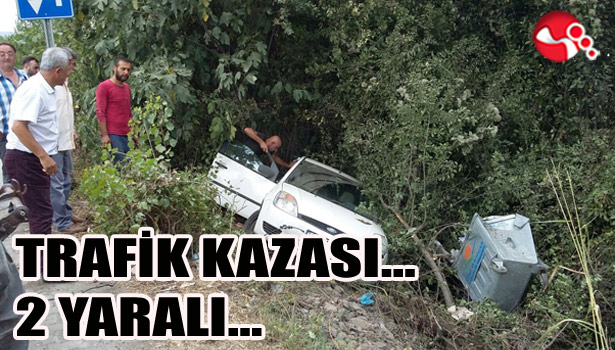 TRAFİK KAZASI... 2 YARALI...