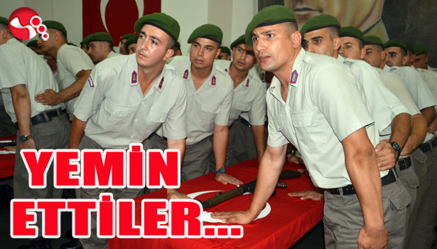 YEMİN ETTİLER...