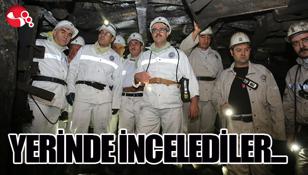 YERİNDE İNCELEDİLER...