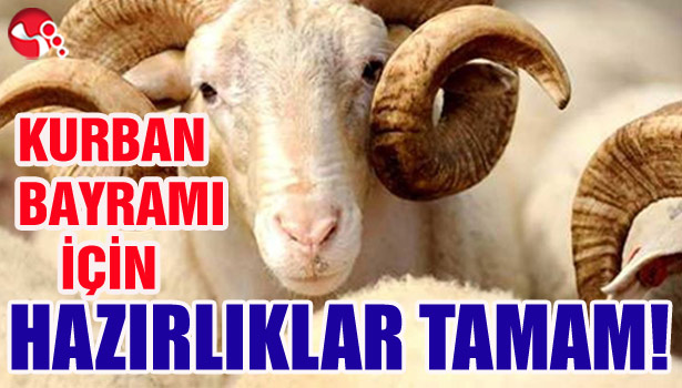 KURBAN BAYRAMI İÇİN HAZIRLIKLAR TAMAM!..