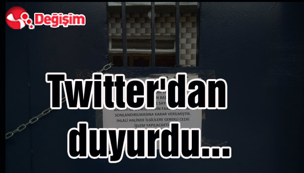 Twitter'dan duyurdu...