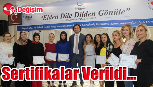 Sertifikalar Verildi...