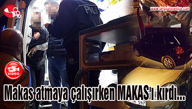 Makas atmaya çalışırken MAKAS'ı kırdı...