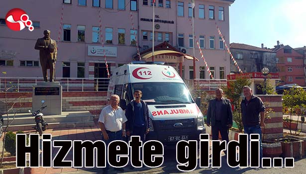Ormanlı Beldesi'nde 112 istasyonu hizmete girdi