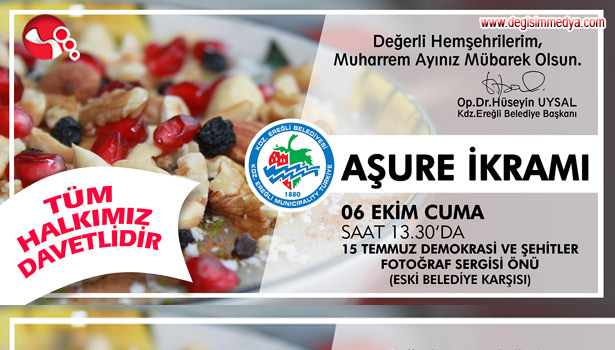 BAŞKAN UYSAL'DAN AŞURE GÜNÜNE DAVET