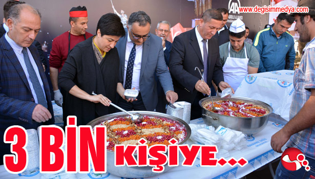 3 BİN KİŞİYE AŞURE İKRAMI...