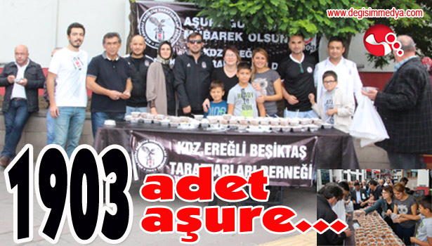 SİYAH BEYAZLILAR 1903 ADET AŞURE DAĞITTILAR...