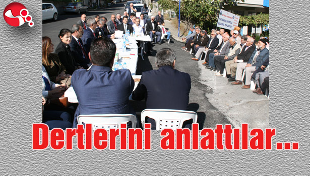 Dertlerini anlattılar