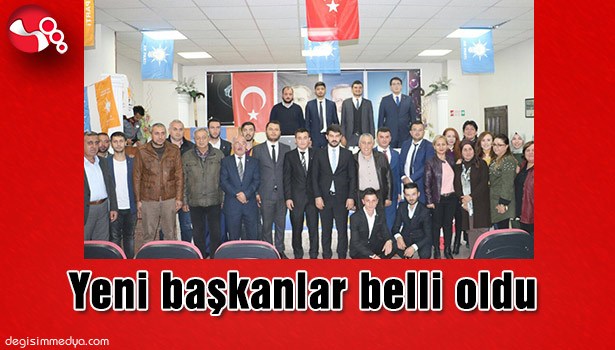 Yeni başkanlar belli oldu
