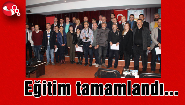 Eğitim tamamlandı