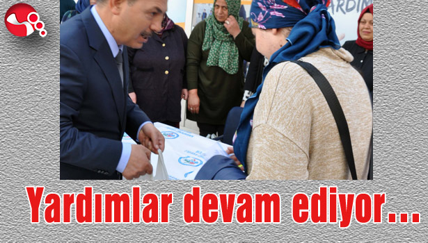Yardımlar devam ediyor