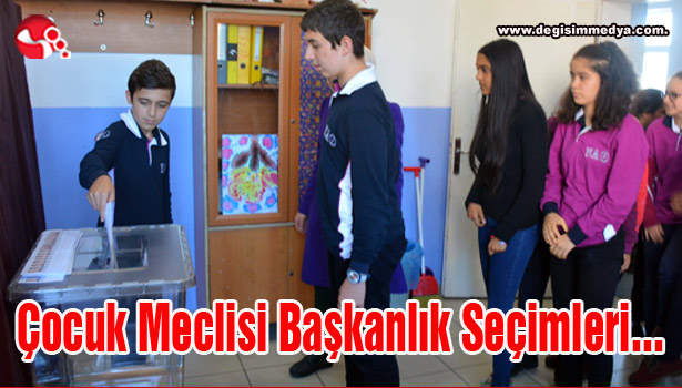 Çocuk Meclisi Başkanlık Seçimleri başladı