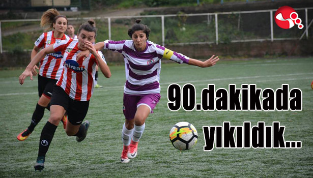 90.dakikada yıkıldık...
