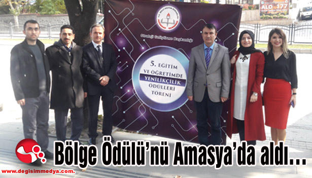 Bölge Ödülü'nü Amasya'da aldı...