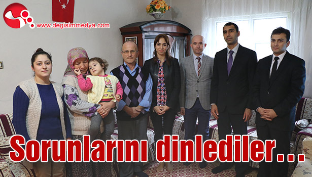 SORUNLARINI DİNLEDİLER...