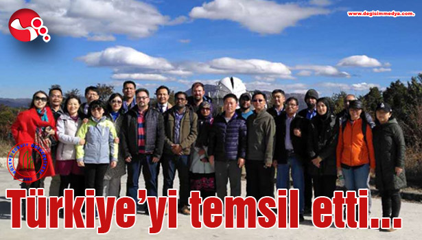 Türkiye'yi temsil etti...