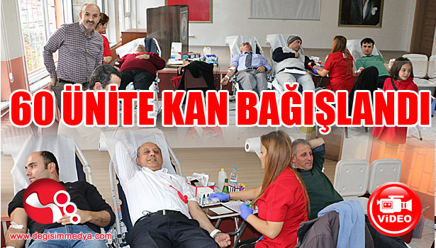 Dikmen ilkokulundan 60 ünite kan bağışı...