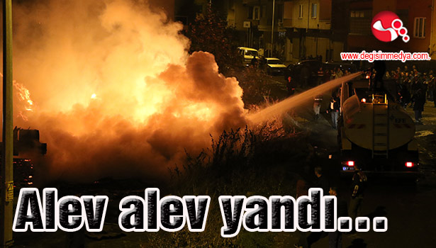 Alev alev yandı...