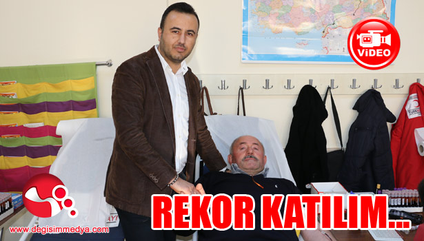 Kan bağışı kampanyasına rekor katılım...