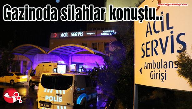 Gazinoda silahlar konuştu...