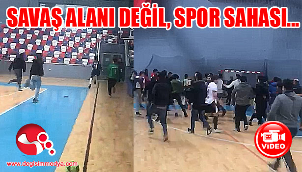 Savaş alanı değil, spor sahası....