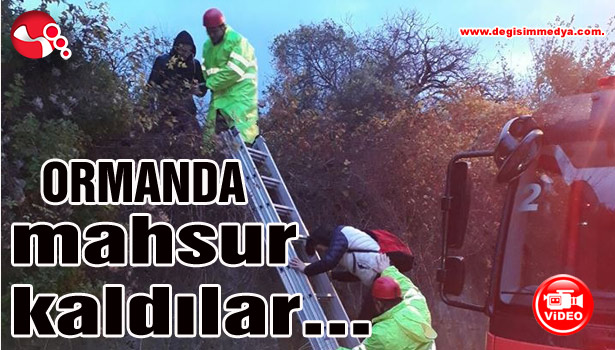 Ormanda mahsur kaldılar...