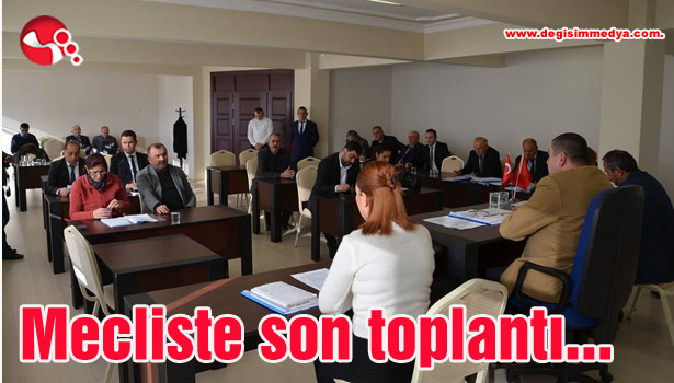 Mecliste son toplantı...