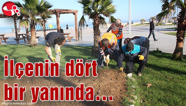 İlçenin dört bir yanında...