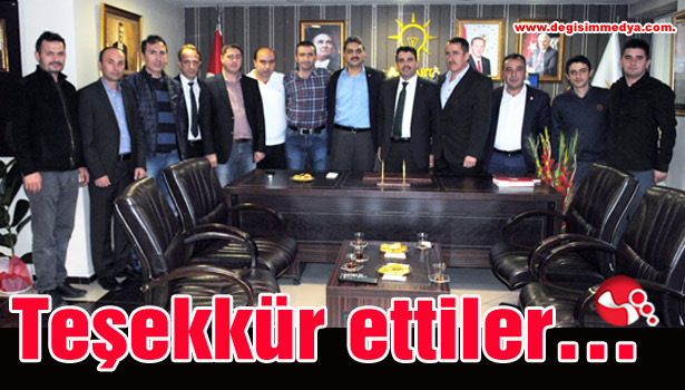 Teşekkür ettiler...