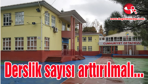 Derslik sayısı arttırılmalı...