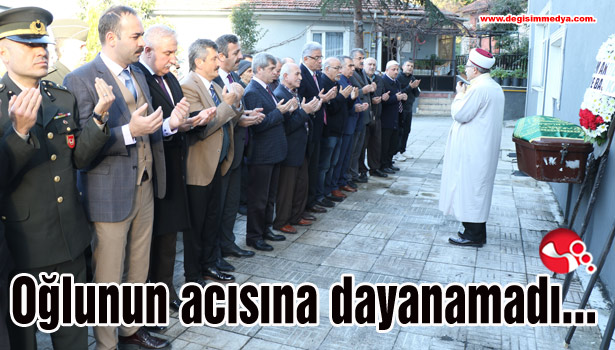 Oğlunun acısına dayanamadı...