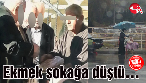 Ekmek sokağa düştü...