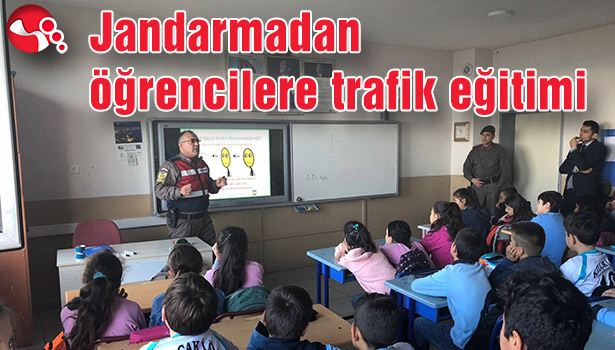 Jandarmadan öğrencilere trafik eğitimi