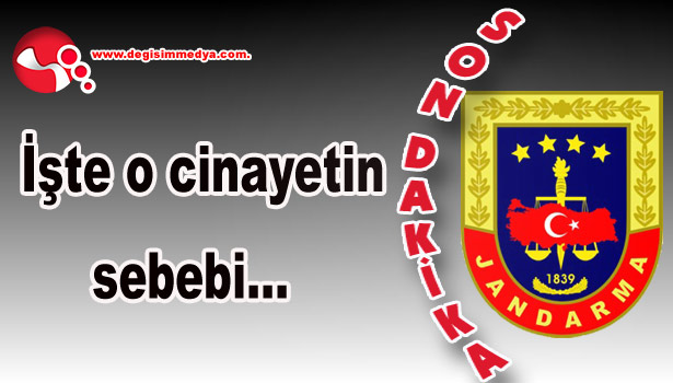 İşte o cinayetin sebebi...