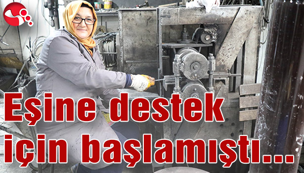 Eşine destek için başlamıştı...
