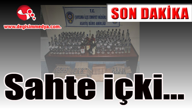 Sahte içki ele geçirildi...