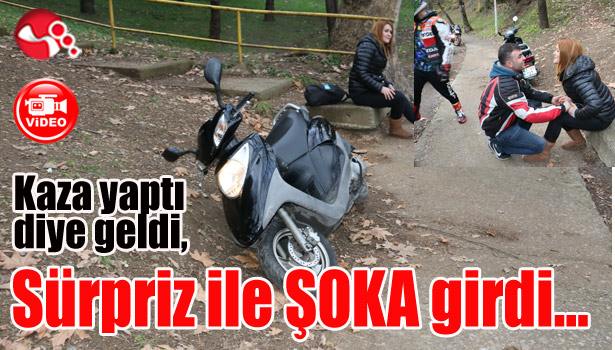 Kaza yaptı diye geldi, sürpriz ile şoka girdi...