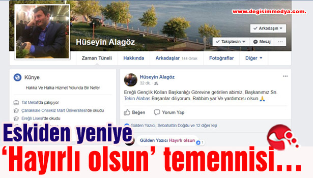 Eskiden yeniye Hayırlı olsun temennisi...