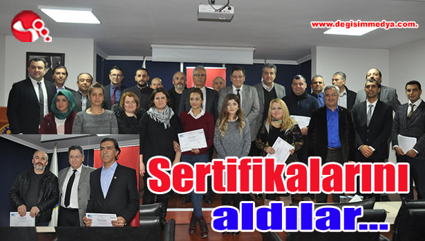 Girişimciler sertifikalarını aldı...
