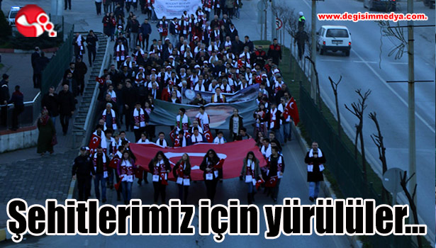 Sarıkamış şehitleri için yürüdüler..