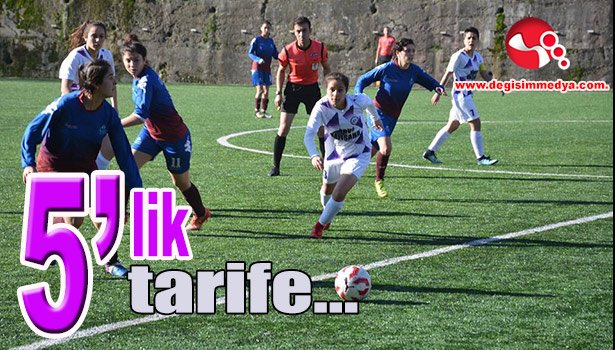 Kızlardan Trabzon'a 5'lik tarife...