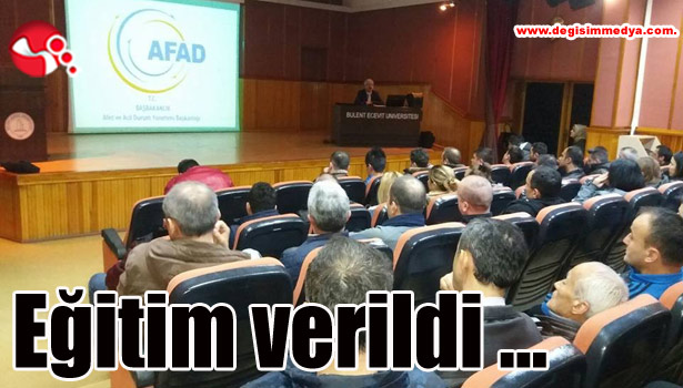 Eğitim verildi...