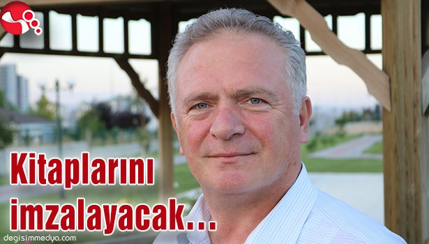 Kitaplarını imzalayacak...