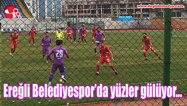 Ereğli Belediyespor'da yüzler gülüyor...